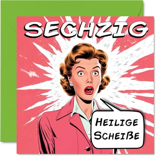 Stuff4 60. Geburtstagskarte Lustig Frau, Komische Jahre | Lustiger Alles Gute Zum Geburtstag Karte für Mama Oma Tante Schwester Freundin Kollegin 145mm Unhöfliche Scherzen