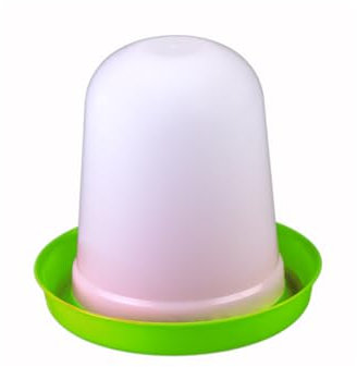 Hühnertränke 3, 5 oder 8 ltr. grün I Beheizbare Geflügeltränke für Hühner I Wasserspender I Automatische Wassertränke, Tränke, Hühnerzubehör I Geflügel Zubehör Zucht I Vogeltränke (5 Liter)