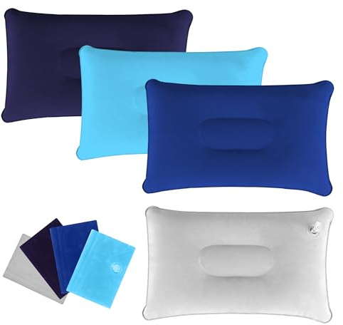 TYSM-CC Cojines inflables 4Pcs Almohadas de Camping Hinchables Almohada de Viaje Ultraligera Almohada de Playa Cojín de Aire Ultraligero