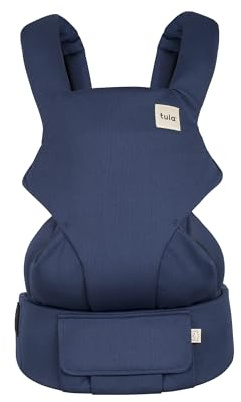 Tula Explore Mesh Babytrage für Neugeborene ab Geburt, 3-in-1 Baby-Tragetasche mit Mesh Rückenpanel, Bauchtrage Rückentrage, Indigo