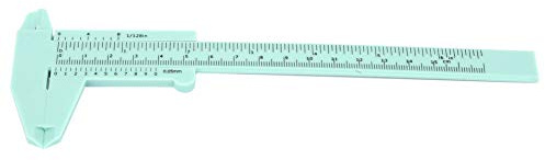 HERRAMIENTA DE MEDICIÓN DE CALIBRE VERNIER DE BÁSCULA DE DOBLE REGLA DE PLÁSTICO DE ALTA PRECISIÓN 0,5 MM 150 MM LIGERO, Resistente, PARA LA ESCUELA DE MEDICIÓN DE JOYERÍA