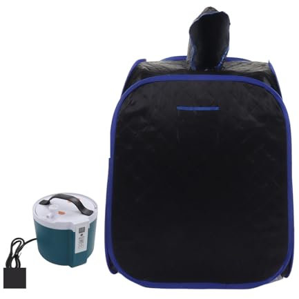 YQVEOT Manta de Sauna, Tienda de Sauna de portátil, Personal de tamaño Completo, SPA Personal de Sauna en casa con Control Remoto Negro, Sauna de Vapor portátil