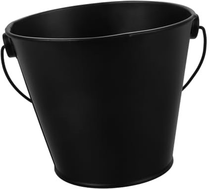 ibasenice Seau à Graisse en Fer-Blanc pour Barbecue Accessoire De Collecte D'huile Compact 8x10,5x12 Cm Résistant Haute Température, pour Grillade en Extérieur