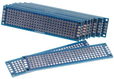 TOPPERFUN 10piezas Tablero De Doble Cara Para Proyectos De Soldadura y Experimentos Electrónicos Placa De Recubrimiento Para Pruebas y Prototipos