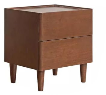 Mesitas De Noche Modernas Mesita de noche for dormitorio moderna de Color nogal, armario de almacenamiento for cabecera de apartamento pequeño y sencillo for el hogar, mesita de noche de madera maciza