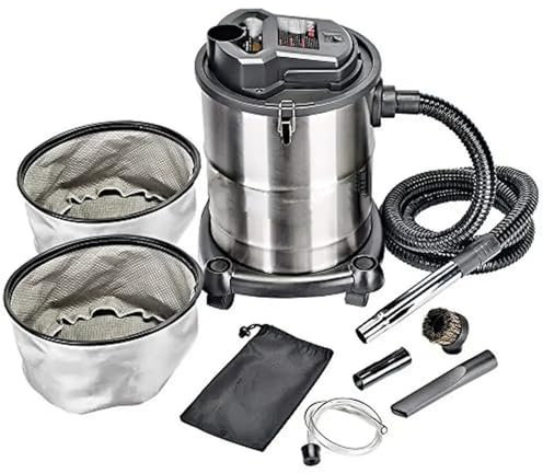 CVPX Aspirapolvere/soffiatore da 4 galloni con tubo in metallo e filtro resistente al calore. Motore silenzioso collegato alla levigatrice per cartongesso