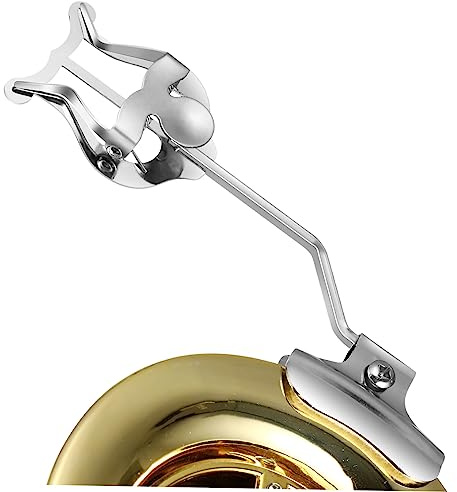 FRCOLOR Trompete Posaune Notenhalter Clip Praktischer Marschmusik Clip für Trompete und Posaune aus Vernickeltem Leicht und Tragbar Kompatibel mit Gängigen Instrumenten