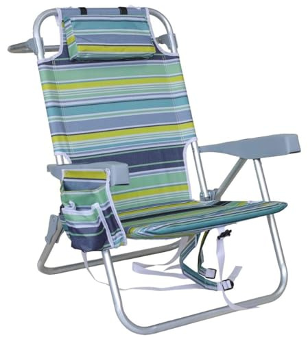 HUAYUSEDF Färgglada randiga casual camping utomhus fällstolar bärbara och hopfällbara strandcampingstolar lätta gräsmatta utomhusloungestolar