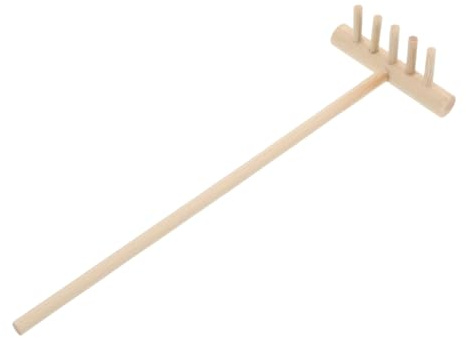 Kisangel Râteau de Jardin Zen à Sable Mini Râteau pour Bac à Sable Outil de Nivellement pour Relaxation et Jardinage