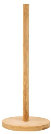Küchenrollenhalter Stehend, Holz-Papierturmständer, Bambus Küchenrollenhalter, Feuchtigkeits- Und Hitzebeständig, Papierhandtuchhalter Mit Rutschfester Boden Für Küche, Schlafzimmer, Badezimmer