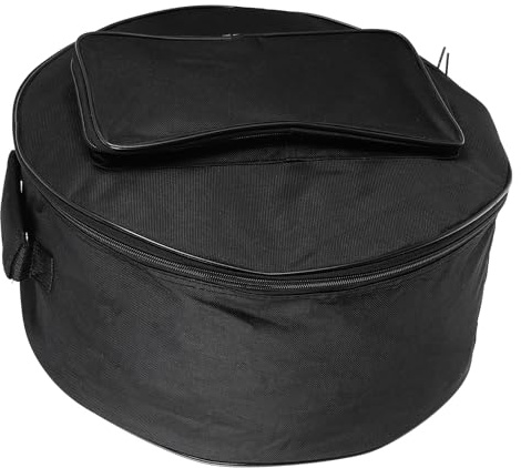 ABOOFAN Tragbare Snare Drum Tasche 13-14 Zoll Gepolstert Oxford Material Schwarz Verstellbarer Tragegurt Schlagzeugtasche für Bühne und Transport