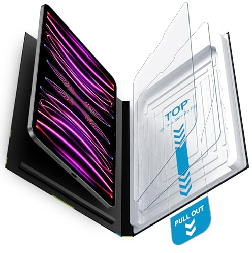 Mothca Mattes Schutzglas für iPad Pro 11 Zoll & iPad Air 10,9 Zoll (2018–2022), 2 Stück 9H-Hartglas Displayschutzfolie mit Anti-Glare, Anti-Fingerabdruck & 2-in-1 Montagebox mit Staubreinigung