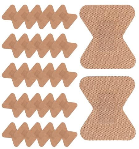Beavorty Breathable Elastic Fabric Bandages 50pcs Small Butterfly Finger Covers for Injury Protection Flexible Knuckle Fingertip Wound Wraps for First Aid and Finger Care