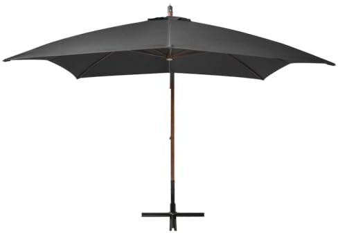 Qnhdfrt Ombrellone a Sbalzo da Giardino 3x3 m in Legno di Abete