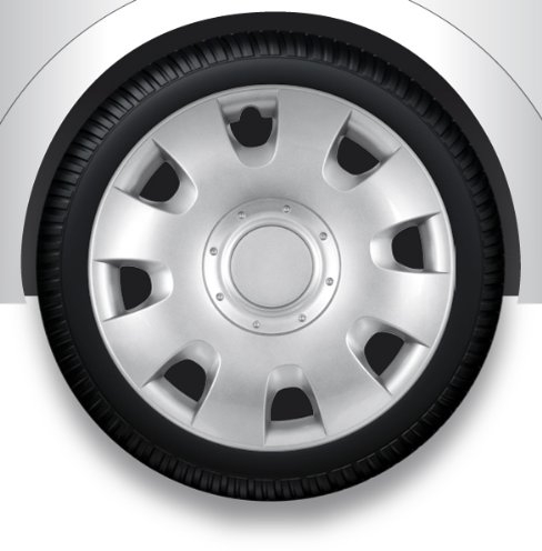 ZentimeX Z732494 Radkappen Radzierblenden universal 15 Zoll Silver