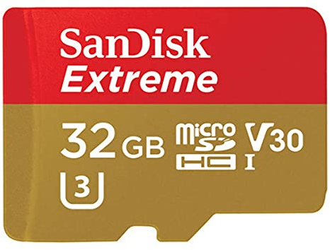 SanDisk Extreme Scheda di Memoria MicroSDHC da 32 GB e Adattatore SD, fino a 90 MB/s, Classe 10, V30 [Vecchio Modello]