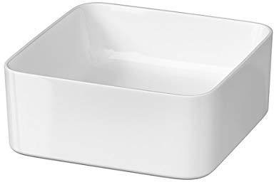 VBChome Moduo- Kollektion Crea 35 cm x 35 cm x 13,5 cm tvättställ keramik tvättställ handtvätt design tvättfat för badrum toalett