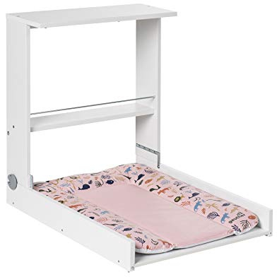 Geuther 4872 WE 087 - Scaffale fasciatoio da parete, 0,4 kg, colore: Bianco