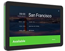 Logitech Tap Scheduler Spezielles Planungspanel für Konferenzräume, Schwarz