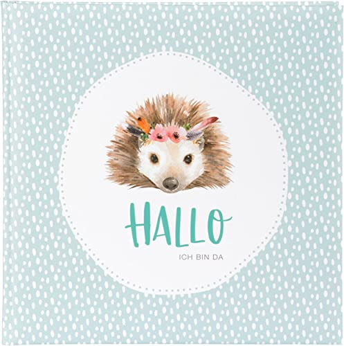 goldbuch Babyalbum Kleines Wunder Igel 25x25 cm 60 weiße Seiten