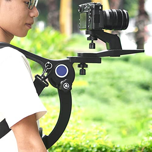 Gimbal Shoulder Mount Holder, SR 500 Black Outdoor DSLR Camera Strap Photography Gimbal Shoulder Hands Video Capture Handheld Stabilizers Shock Absorber Bracket Support