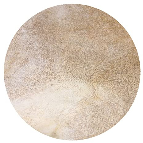 Yibuy Trommelfell für afrikanisches Tamburin (Durchmesser 40 cm, für 30,5 cm / 12 Zoll), Hellgelb