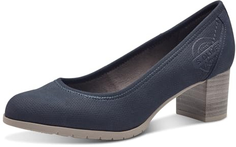 s.Oliver Damen Pumps mit Blockabsatz Elegant, Blau (Navy), 40 EU
