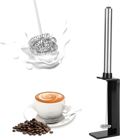 Marstey Milk Frother, Milk Frother Handheld, Powerful Milk Frother, Portable Drink Mixer, Handled Whisk Electric, for Cappuccino, Frappe, Matcha, Hot Chocolate