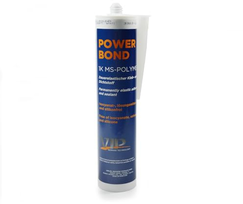 1K MS- Polymer | HÖCHSTE QUALITÄT | Power Bond Montagekleber| VIP Dauerelastischer Kleb-und Dichtstoff | schwarz