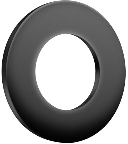 BOUMVID Rondelles Plates M33 x 58 mm, Acier au Carbone, Noir, 1 Pièce