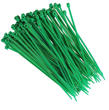 DOITOOL 1000piezas Unidades Bridas De Nailon Autobloqueantes Verdes Resistentes Al Clima Para Organizar Cables y Alambres Multiusos Interior y Exterior