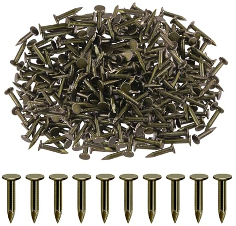 Rustark 300 Stück 25mm Dachpappennägel Schieferstifte Dachpappstifte Dachpappnägel Dachpappe Nägel Pappnägel Dachnägel Roofing Felt Nails für Filz, Dachreparaturen, Asphaltdachziegel, Landschaftsbau