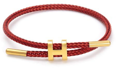 Geflochtenes Damen Armband – Schönes Weihnachtsgeschenk für Frauen & Freundinnen | Verstellbarer Armreif, Segeltau Freundschaftsarmband, Charm Schmuck – Ideale Geschenkidee zu Weihnachten & Anlässen