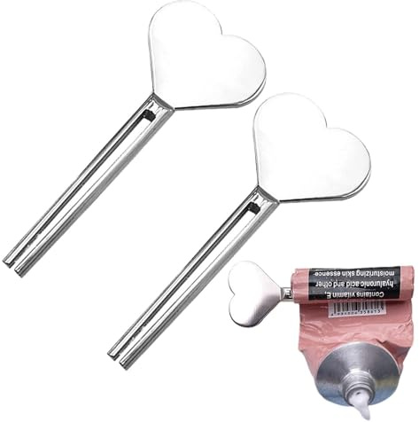 Toothpaste Tube Squeezer - Toothpaste Tube Squeezer Key | 2PCS Tube Key Tooth Paste Squeezer,Metal Tube Squeezer Key, Manual Toothpaste Squeezer for Paint, Cream, Cosmetic and Hair Dye