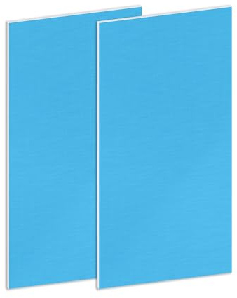 LAVMHAB Aluminium Platte 300mm X 150mm (30 cm x 15 cm), 1mm Dick Aluplatten Aluminiumblech mit Schutzfolie Alublech Silber Aluminiumplatte für DIY Handwerk (2 Stück)