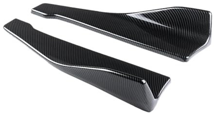 Seitenschweller Schweller Für E90 Für E92 Für E93 Für E60 Für E61 48 Cm Vorderseite Rock Canards Abdeckung Körper Kit Auto Zubehör Auto Seite Rock(Carbon Fiber Look)