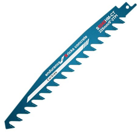 Hojas de Sierra Sable Aicoya para Piedra, Hormigón, Metal y Madera 225mm