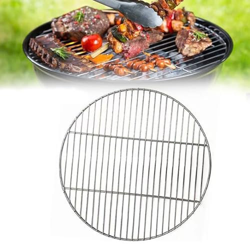 30/35/40CM Round Cooking Grate, Grill Replacement Parts for Round Stainless Steel Cooking Grate BBQ Grill Grids Baking Tray For Camping Picnic Garden (40cm)