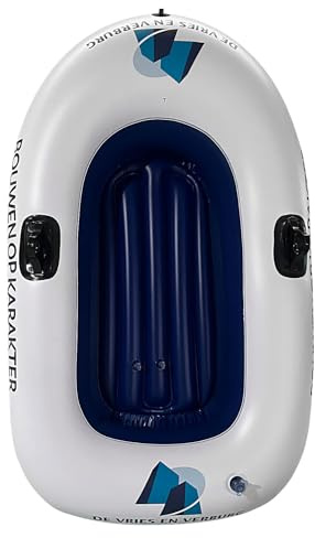 Aufblasbares Boot, Schwimmbad See Float Floß 145 x 91 cm Kajak Heavy Duty Blow-Up Faltbares Schwimmendes Schlauchboot für Sommer Wasser Abenteuer Fluss Reisen