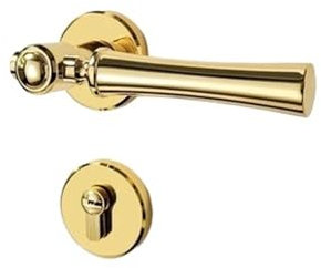FWFDTQBSP 1 ensemble de serrure de porte intérieure silencieuse en alliage d'aluminium de style européen for chambre à coucher avec poignée de porte à clé(Style-B)