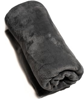 Plaid Gris Foncé Uni En Polyester Très Doux – 130x160 Cm – Plaid Canapé Ou Lit, Grand Format Confortable Pour Chambre, Salon, Jeté De Lit Ou Couverture D’Appoint