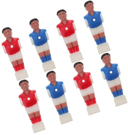 TOYANDONA 8 Piezas de Jugadores de Fútbol de Mesa de Plástico, Accesorios para Futbolín Diseño Práctico y Vibrante, Adecuado para Reemplazo en Máquinas de Fútbol