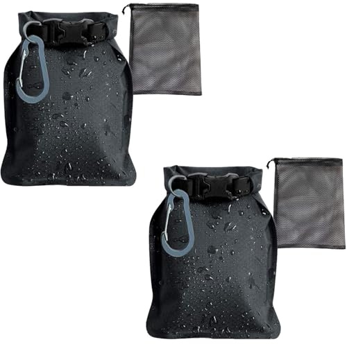 SANTUO 2Pcs Travel Soap Bags, Waterproof Leakproof Quick Drying Soap Bar Bag with Foaming Mesh Pouch, Hanging Carabiner, Portable Sealing Soap Holder for Travel, Camping, Outdoor