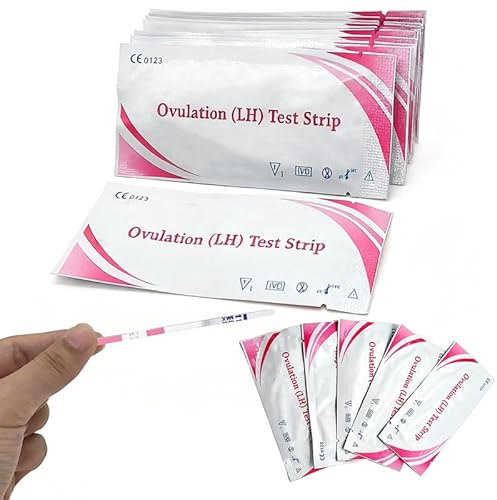 REROON 100 Count LH Ovulation Test Strips for Fertility Women | Ovulation Strips Fertility Test Kits for Accurately Track | Bulk High Sensitivity for Home Use | Individually Wrapped