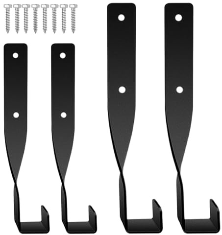Chainsaw Holder, Heavy Duty Metal Organization - Garden Power Tool Holder Organizer Hooks - for Garden Truck ATV Tractor Grass Hedge Outdoor Indoor