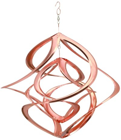 Red Carpet Studios The Original Cosmix Deluxe Helix Wind Spinner, Medium 14-Inch, Double Copper