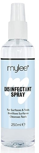 Mylee Disinfectant Spray Antiseptic Sanitiser, Manicure Pedicure Equipment | Sanitises and Cleanses Surfaces, Kills 99.9% Bacteria and Germs, For Use with Derma roller, Protect Against Nail Fungus