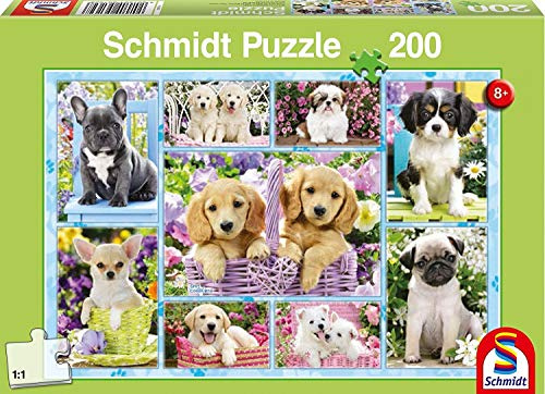 Schmidt Spiele 56162 Welpen, 200 Teile Kinderpuzzle, Bunt