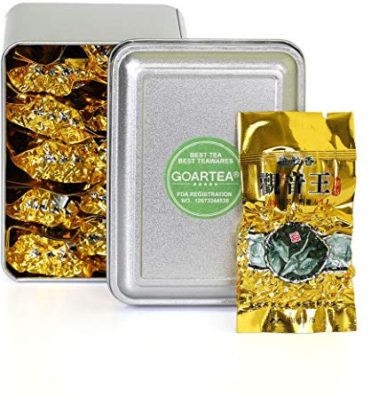 GOARTEA Tie Guan Yin Oolong Tea - 10Pcs 8g Nonpareil Supreme Grade - Anxi Tieguanyin Chinese Oolong Loose Leaf - High Mountain Fujian Iron Goddess