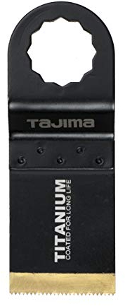Tajima Sägezubehör (Sägeblatt für Multitool Sternaufnahme präzise Schnitte in Holz, Kunststoffe, Lange Lebensdauer 34 mm Titan-Bi-Metall), SBT34
